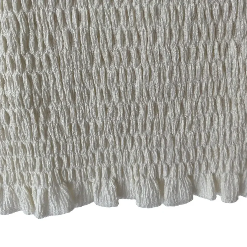Anthropologie smocked puff